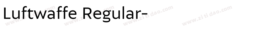 Luftwaffe Regular字体转换